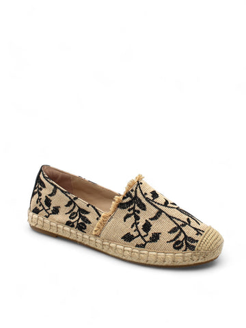 Dreamspace Botanical Embroidery Espadrilles